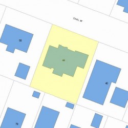 44 Carl St, Newton MA 02461-1906 plot plan