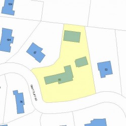 65 Gray Cliff Rd, Newton MA  02459-2074 plot plan