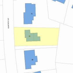 65 Ferncroft Rd, Newton MA 02468-1213 plot plan