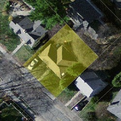 122 Clark St, Newton MA 02459-2460 aerial view