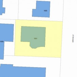 1091 Centre St, Newton MA  02459-1536 plot plan