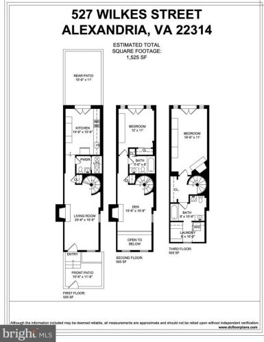 527 Wilkes St, Alexandria VA  22314-3723 exterior