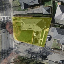 104 Side Pkwy, Newton MA 02458-1816 aerial view
