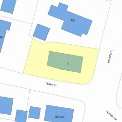 5 Derby St, Newton MA 02465-1621 plot plan