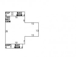 21 Cottage Pl, Newton MA 02465-1525 floor plan