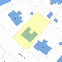 35 Mccarthy Rd, Newton MA 02459-3507 plot plan
