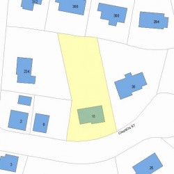 18 Cannon St, Newton MA  02461-2115 plot plan