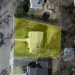 29 Charlotte Rd, Newton MA 02459-1707 aerial view