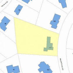 117 Baldpate Hill Rd, Newton MA 02459-2853 plot plan