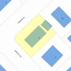 12 Ardmore Rd, Newton MA 02465-2321 plot plan