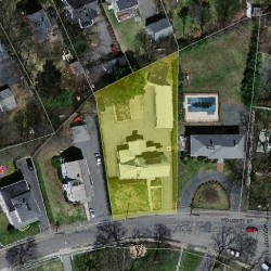 443 Wolcott St, Newton MA  02466-1520 aerial view