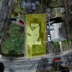 109 Auburn St, Newton MA 02466-2524 aerial view