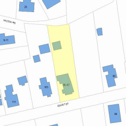 97 Court St, Newton MA 02458-1263 plot plan
