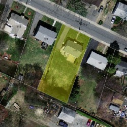 125 Adams Ave, Newton MA 02465-1045 aerial view
