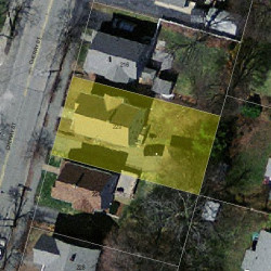 220 Cherry St, Newton MA 02465-1246 aerial view