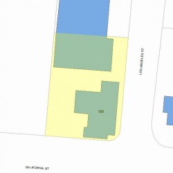 189 California St, Newton MA 02458-1008 plot plan