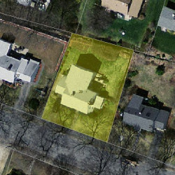 29 Farmington Rd, Newton MA 02465-1106 aerial view