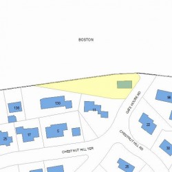 100 Beacon St, Newton MA 02459 plot plan