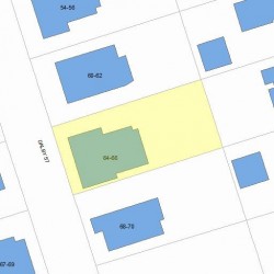 64 Dalby St, Newton MA 02458-1033 plot plan