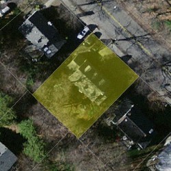 239 Cypress St, Newton MA  02459-2226 aerial view