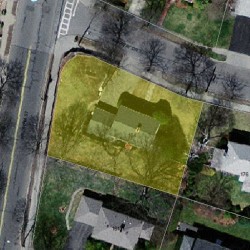 184 Fairway Dr, Newton MA  02465-1715 aerial view