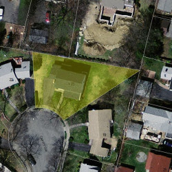 23 Cappy Cir, Newton MA  02465-1204 aerial view