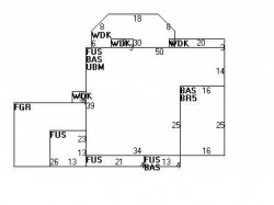 36 Boulevard Rd, Newton MA 02459-1204 floor plan