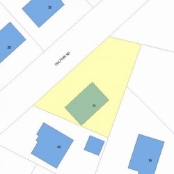 36 Dolphin Rd, Newton MA  02459-1305 plot plan