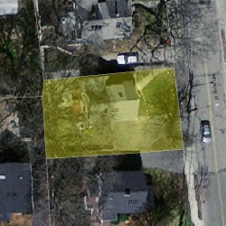 235 Melrose St, Newton MA 02466-1120 aerial view