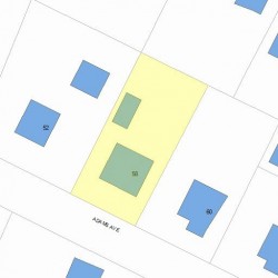 58 Adams Ave, Newton MA 02465-1003 plot plan