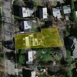 14 Magnolia Ave, Newton MA 02458-2711 aerial view
