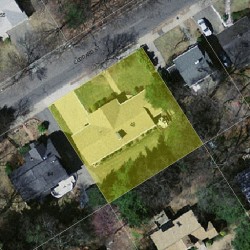 48 Goddard St, Newton MA 02461-1918 aerial view