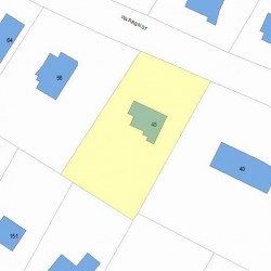 48 Warren St, Newton MA 02459-2359 plot plan