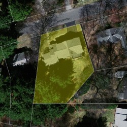 62 Avalon Rd, Newton MA  02468-1612 aerial view