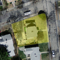 157 Melrose St, Newton MA 02466-1107 aerial view