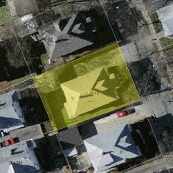 13 Capital St, Newton MA  02458-1301 aerial view