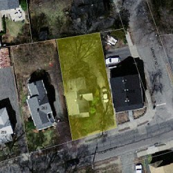 261 Webster St, Newton MA  02466-2105 aerial view