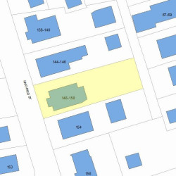 150 Harvard St, Newton MA  02460-2204 plot plan