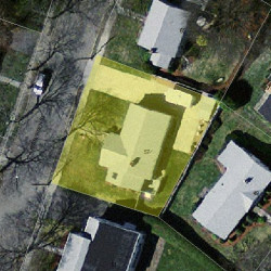 57 Fessenden St, Newton MA  02460-1119 aerial view