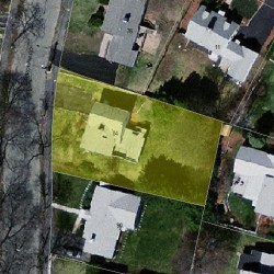 84 Fordham Rd, Newton MA 02465-1226 aerial view