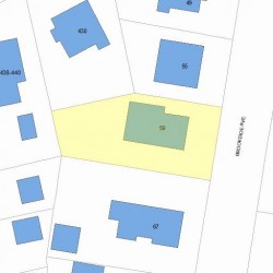 59 Brookside Ave, Newton MA 02460-1523 plot plan
