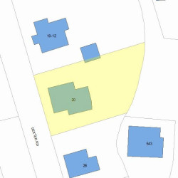 20 Dexter Rd, Newton MA 02460-2318 plot plan