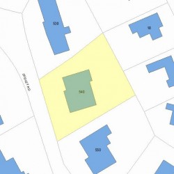 540 Dudley Rd, Newton MA 02459-2809 plot plan