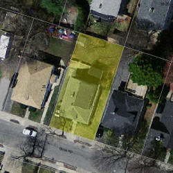 21 Dana Rd, Newton MA  02465-1144 aerial view