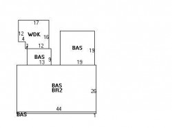 61 Wade St, Newton MA  02461-1714 floor plan