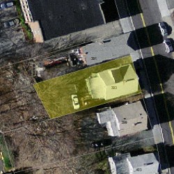393 Langley Rd, Newton MA  02459-2350 aerial view