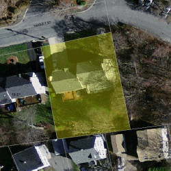 23 Hamlet St, Newton MA  02459-2346 aerial view