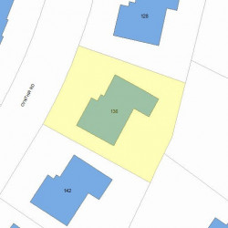 136 Cynthia Rd, Newton MA 02459-2864 plot plan