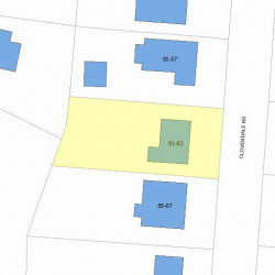 63 Cloverdale Rd, Newton MA 02461-1810 plot plan