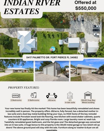 5417 Palmetto Dr, Fort Pierce FL  34982-7481 exterior